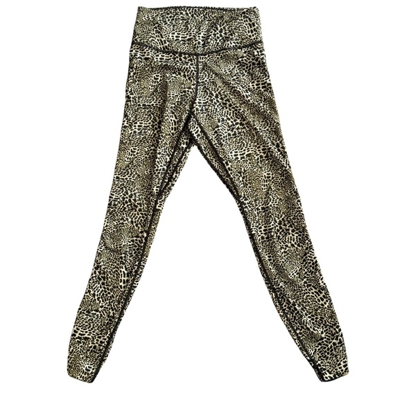 Nike Dri-FIT Animal Print 7/8 Leggings High Rise XS Green Black - Picture 5 of 8